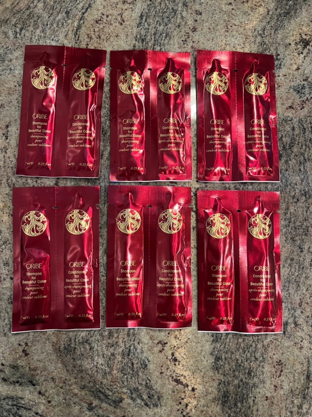 Oribe Beautiful Color Shampoo & Conditioner Sachet Pack of 6
